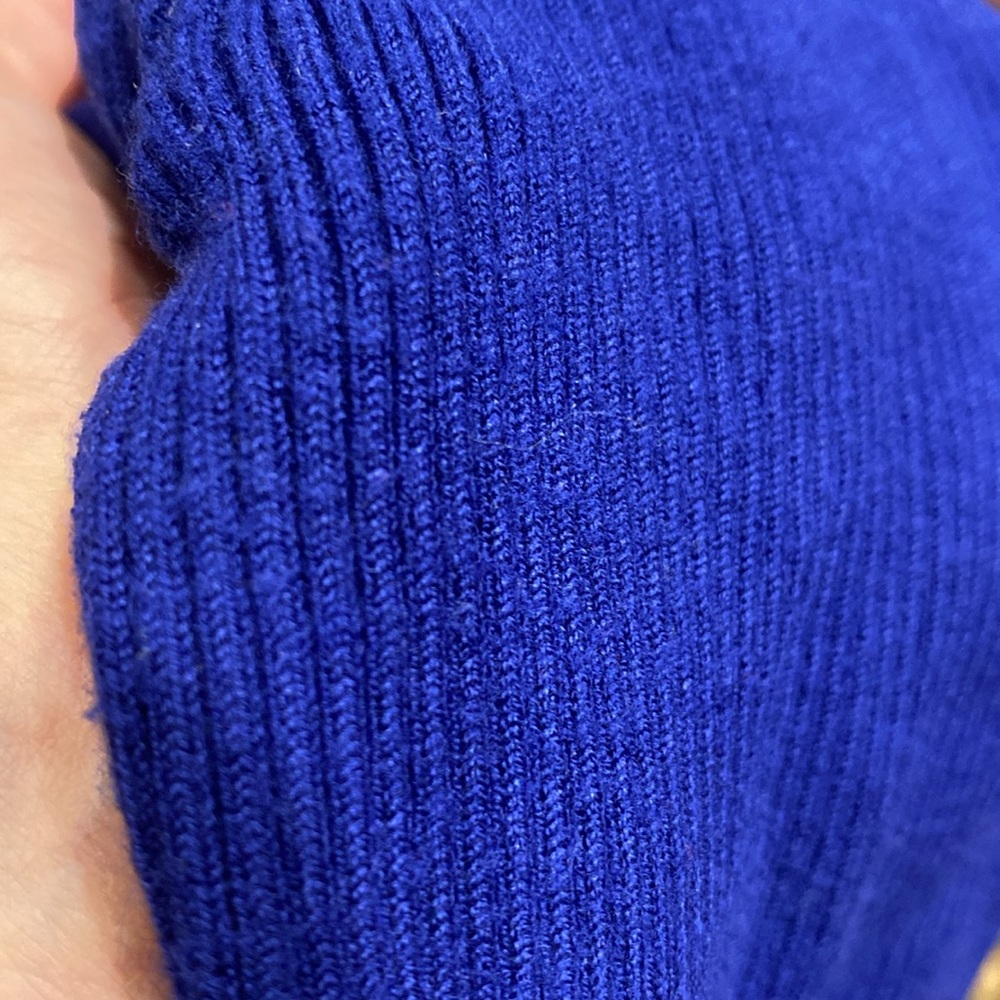 INC International Concepts Blue Short Sleeve Sweater Cuffs With Fun Buttons S - Picture 17 of 17